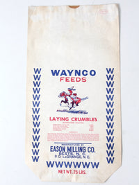 vintage Waynco Feeds paper farm bag
