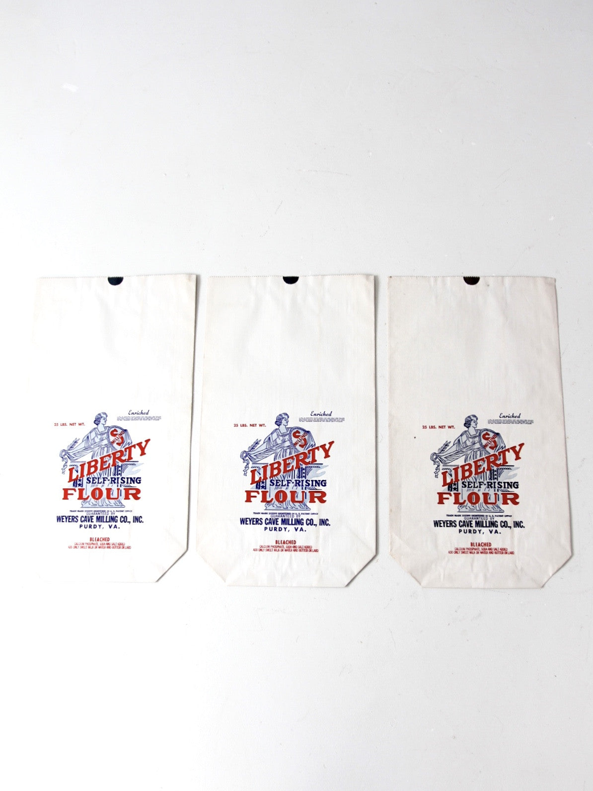vintage Liberty Flour 25 lb paper bag