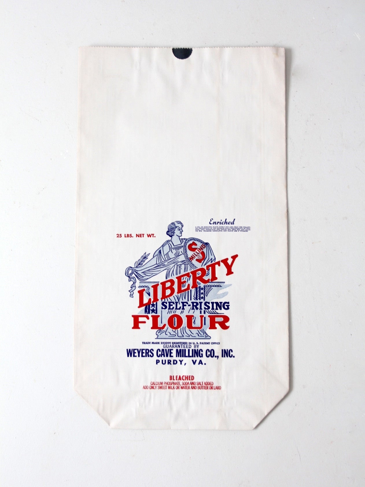 vintage Liberty Flour 25 lb paper bag