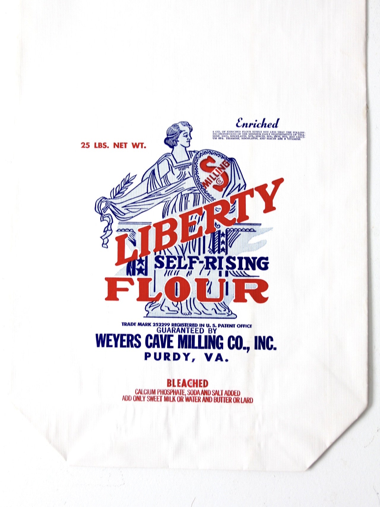 vintage Liberty Flour 25 lb paper bag
