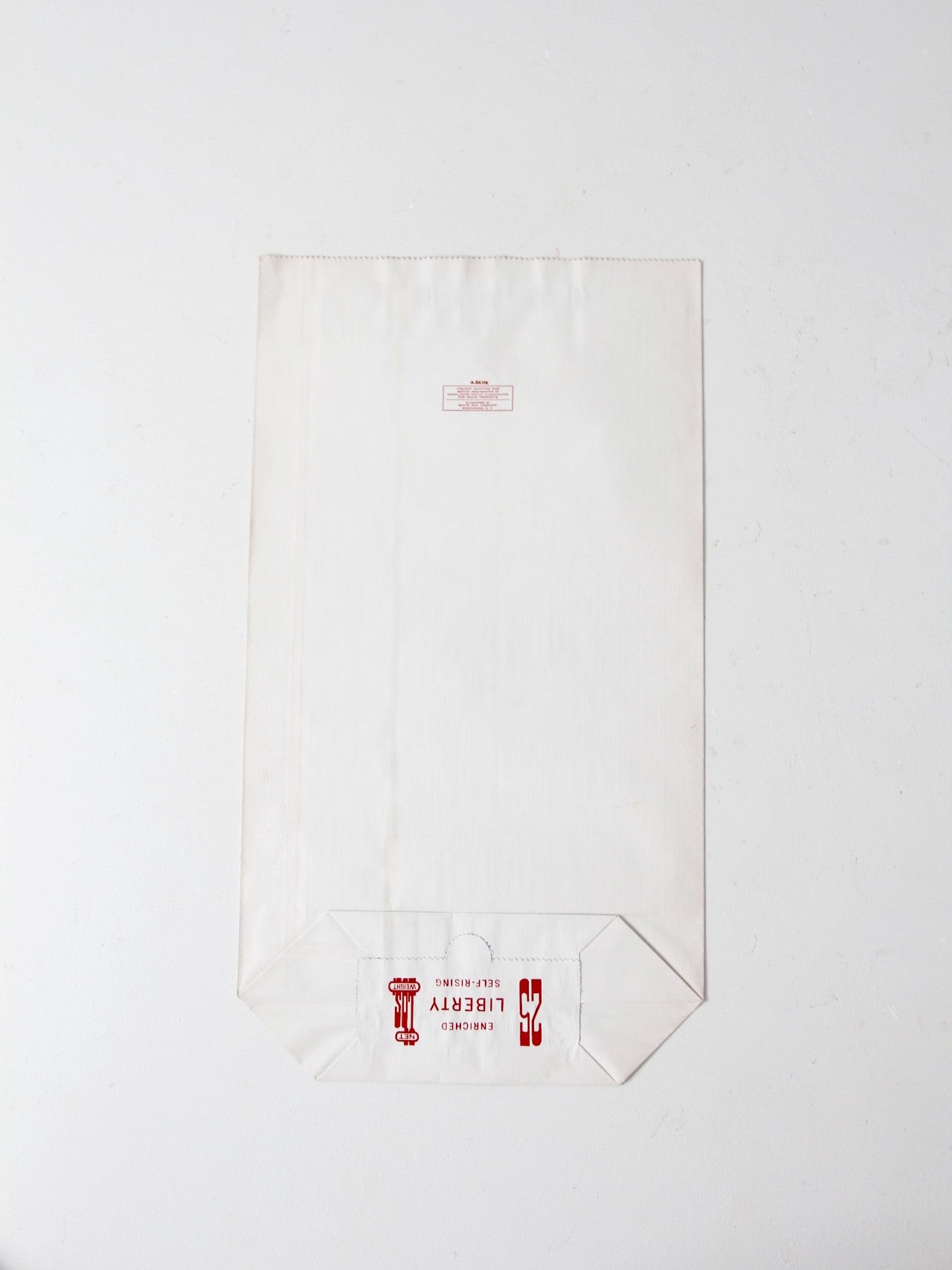 vintage Liberty Flour 25 lb paper bag