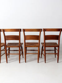 antique rush seat chairs set of 6