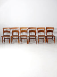 antique rush seat chairs set of 6