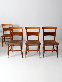 antique rush seat chairs set of 6