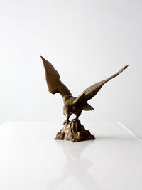 vintage brass eagle statue