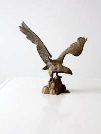 vintage brass eagle statue