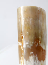 vintage cow horn vase