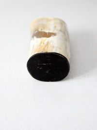 vintage cow horn vase