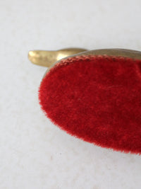 mid century brass duck lint brush