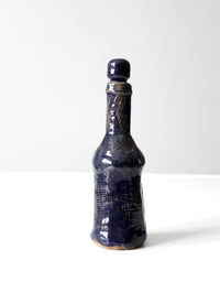 vintage studio pottery bottle