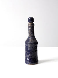 vintage studio pottery bottle