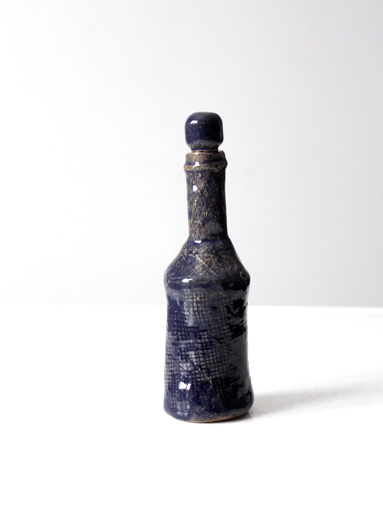vintage studio pottery bottle