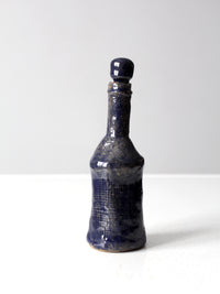 vintage studio pottery bottle