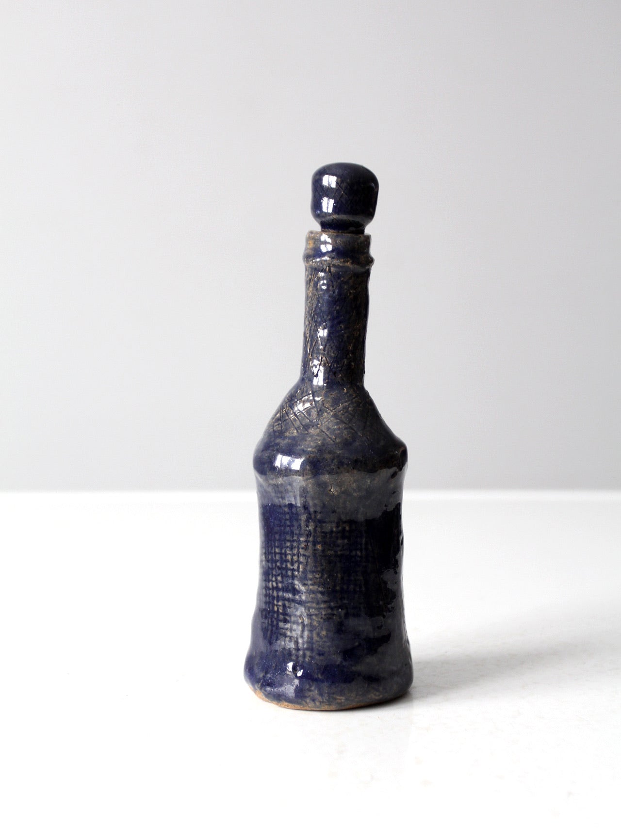 vintage studio pottery bottle