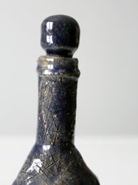 vintage studio pottery bottle