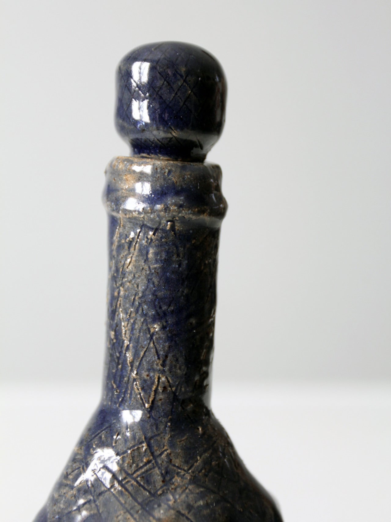 vintage studio pottery bottle