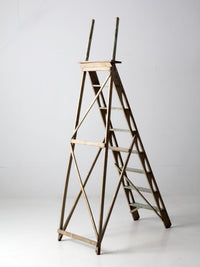 antique wooden ladder