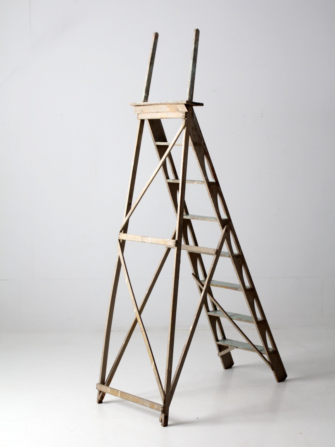 antique wooden ladder