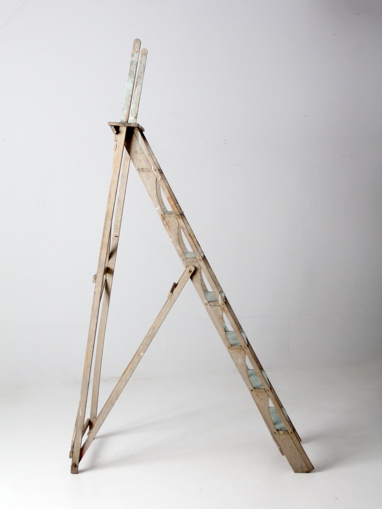 antique wooden ladder