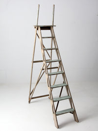 antique wooden ladder
