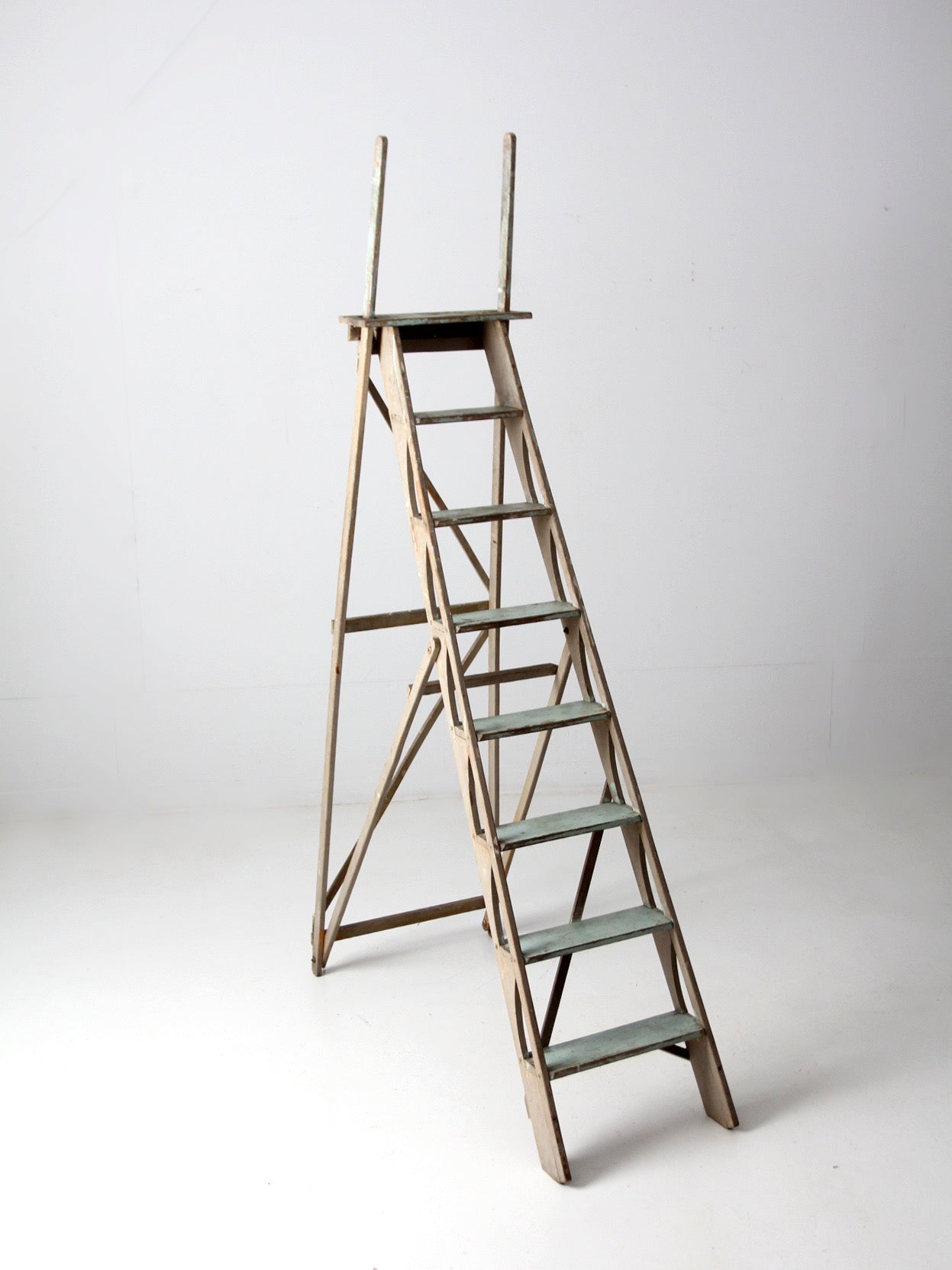 antique wooden ladder