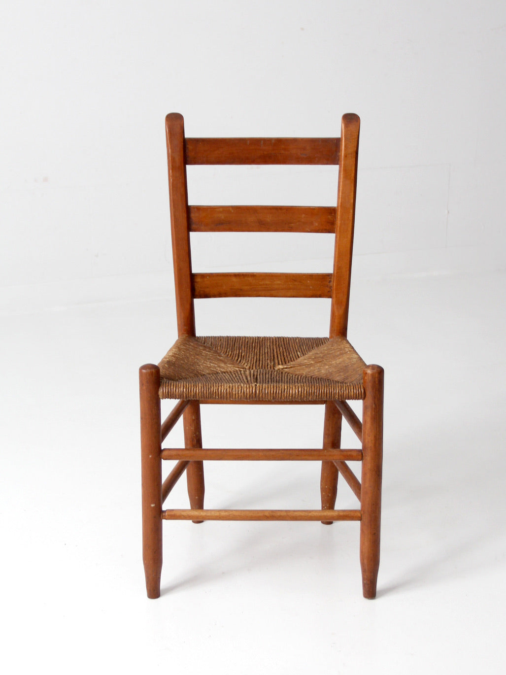 antique rush seat chair