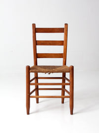 antique rush seat chair