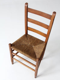 antique rush seat chair