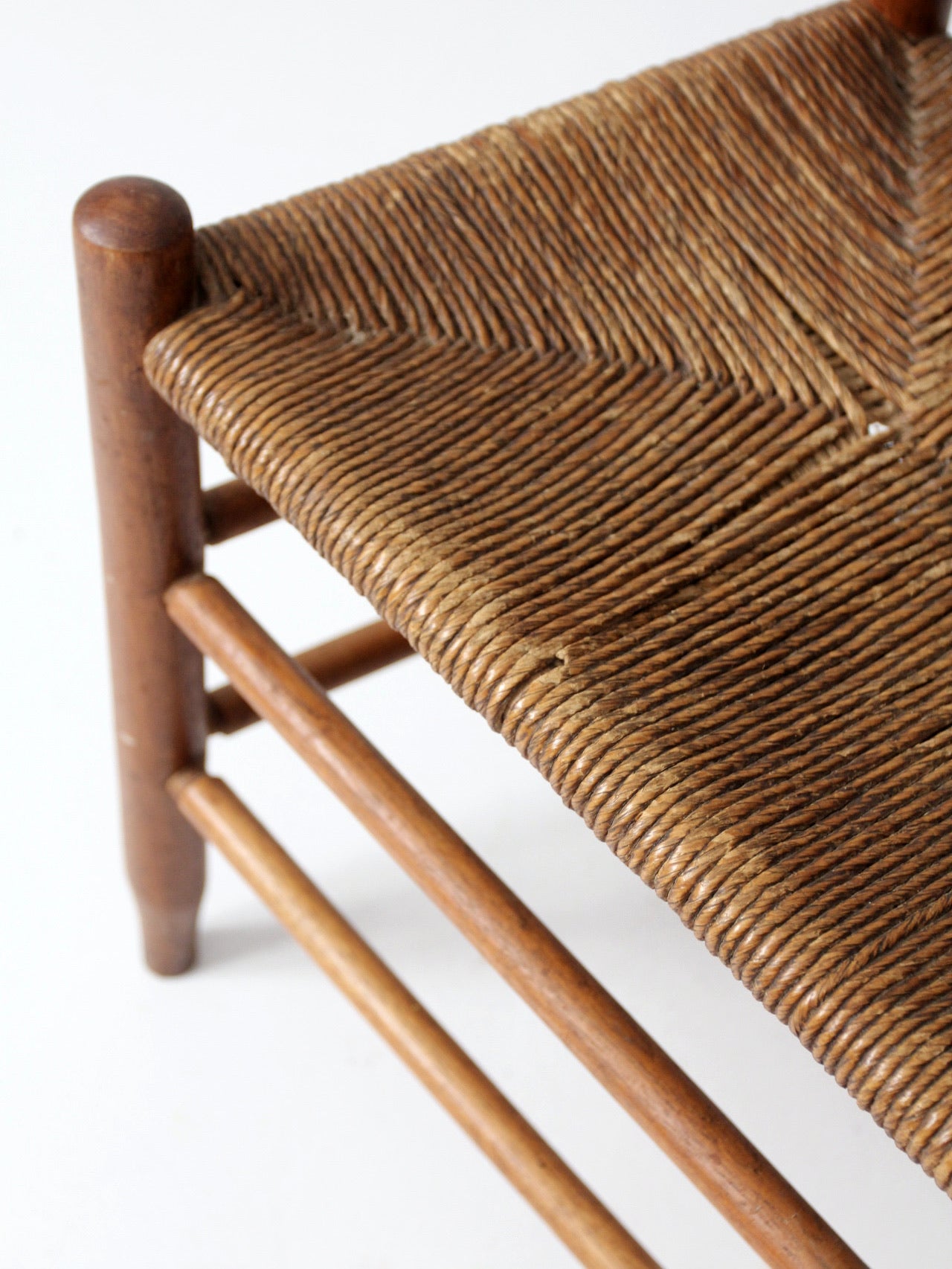 antique rush seat chair