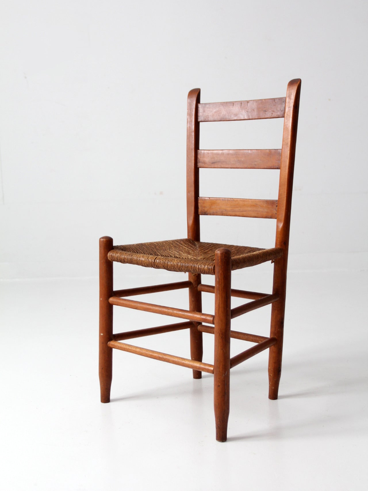 antique rush seat chair