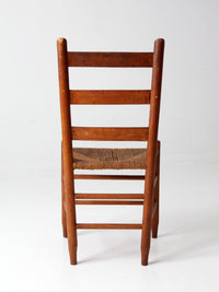 antique rush seat chair