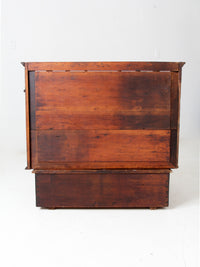 antique train station desktop drawer and file cabinet