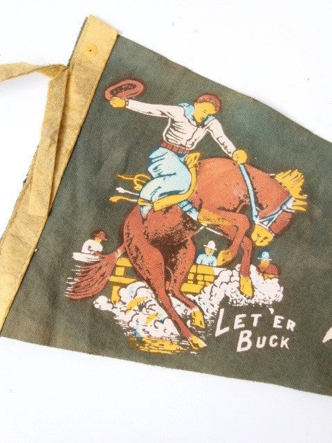 vintage western Texas pendant