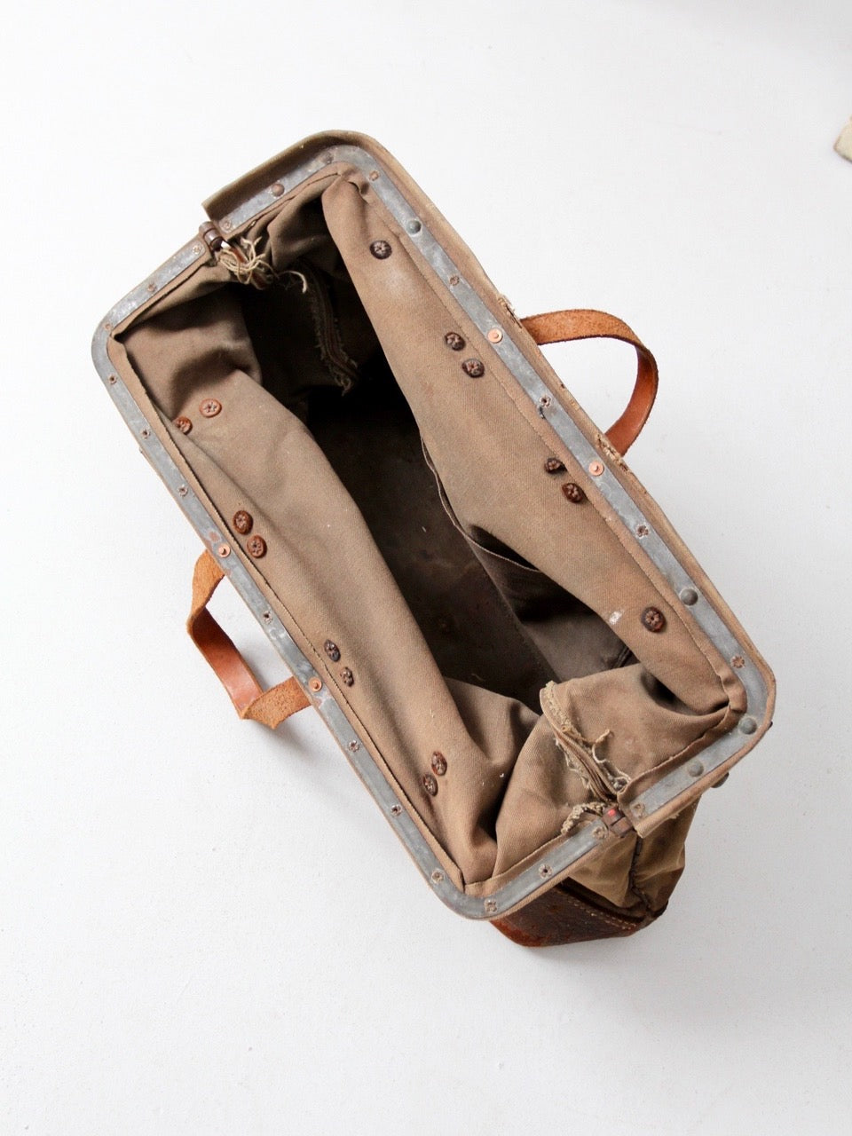 canvas and leather bag