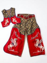 vintage chaps and vest
