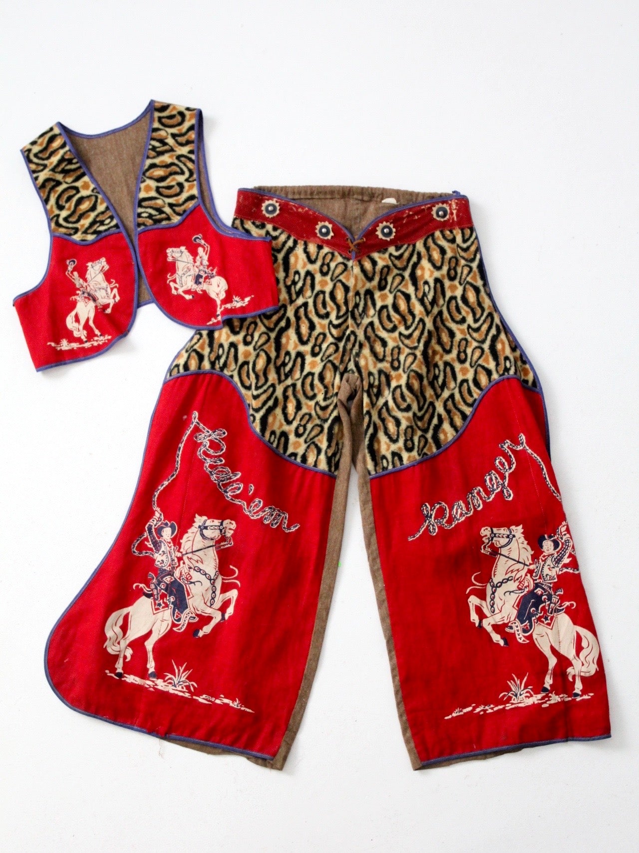 vintage chaps and vest