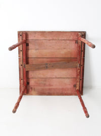 antique wooden folding table