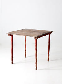 antique wooden folding table