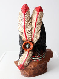 vintage V. Kendrick Native American bust