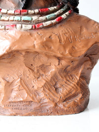 vintage V. Kendrick Native American bust