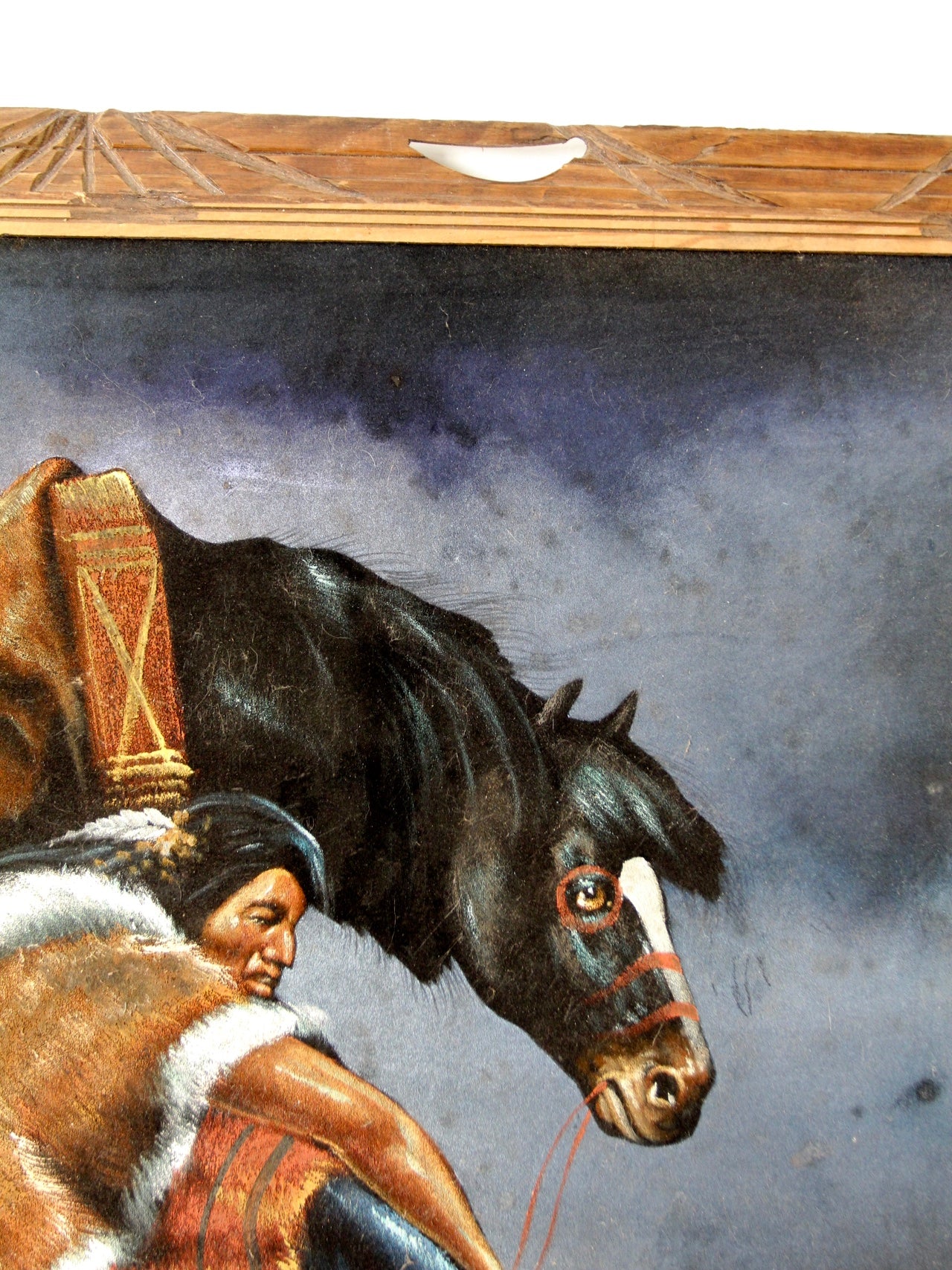 vintage 70s Ortiz velvet painting