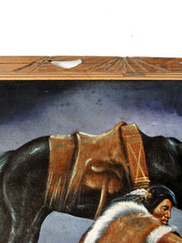 vintage 70s Ortiz velvet painting