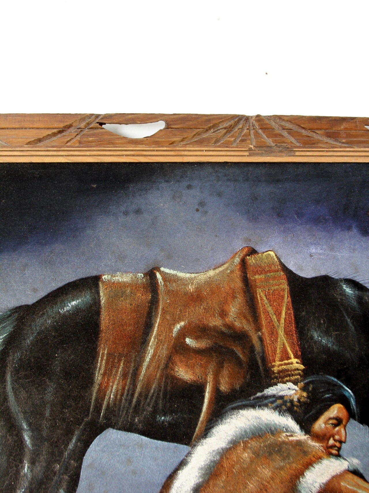 vintage 70s Ortiz velvet painting