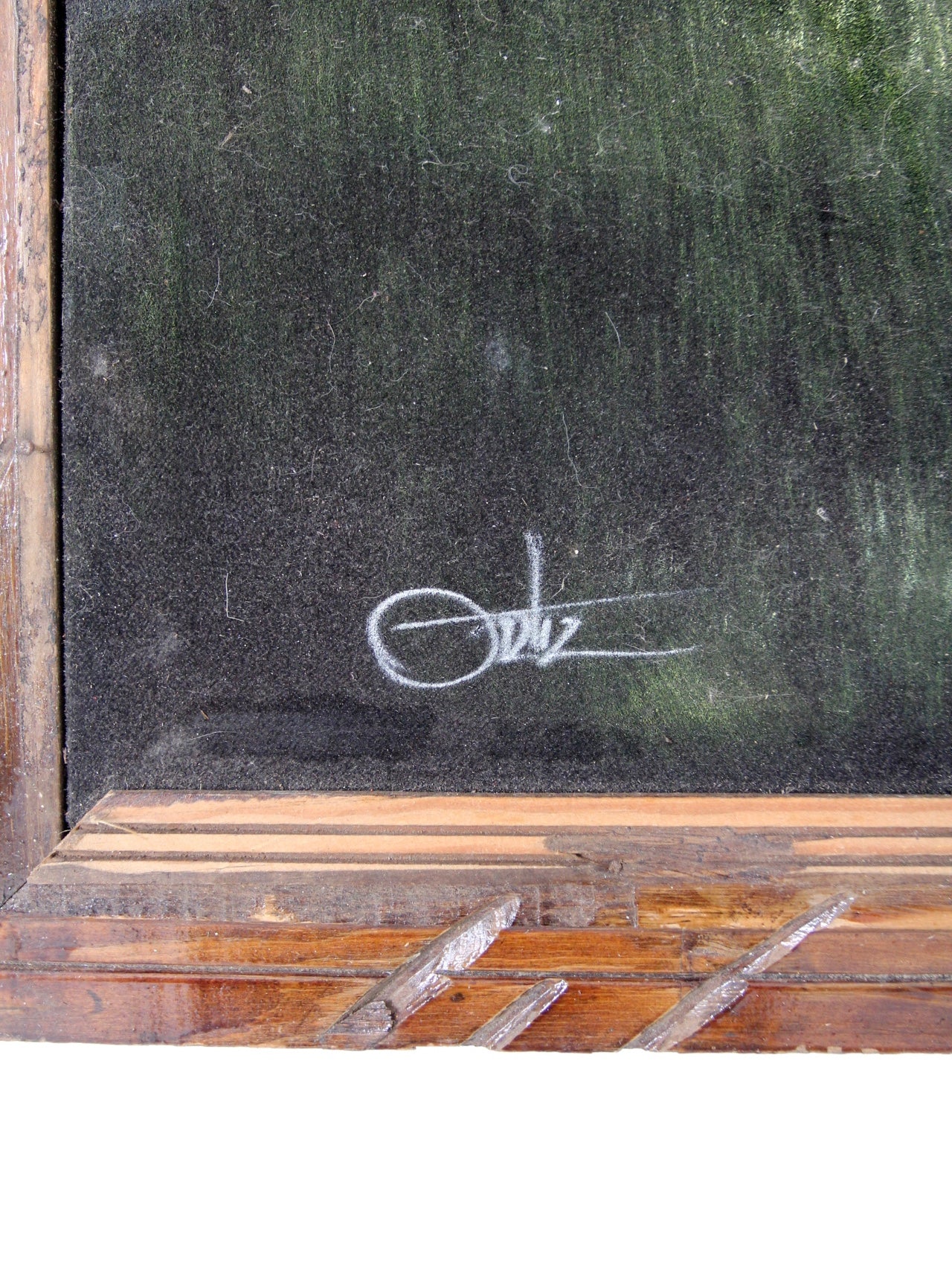 vintage 70s Ortiz velvet painting