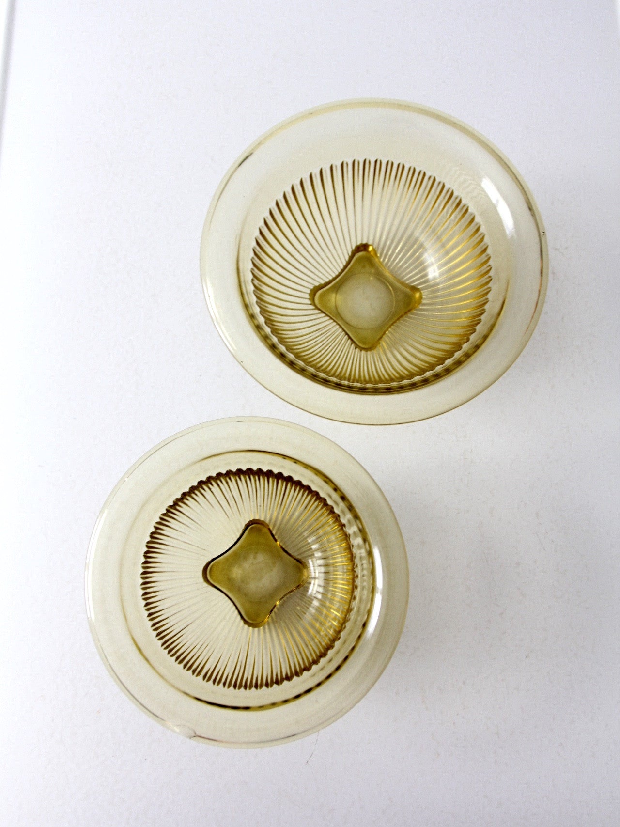 Depression glass bowls set of 2