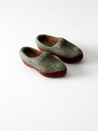 antique children's wooden clogs