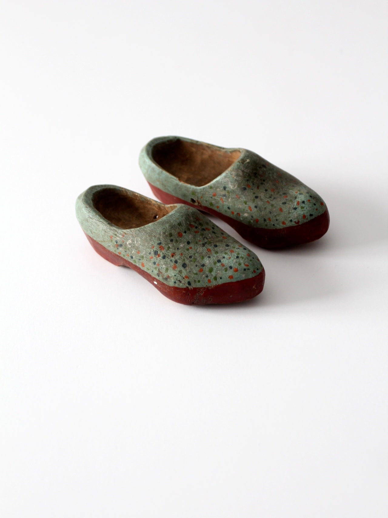 antique children's wooden clogs
