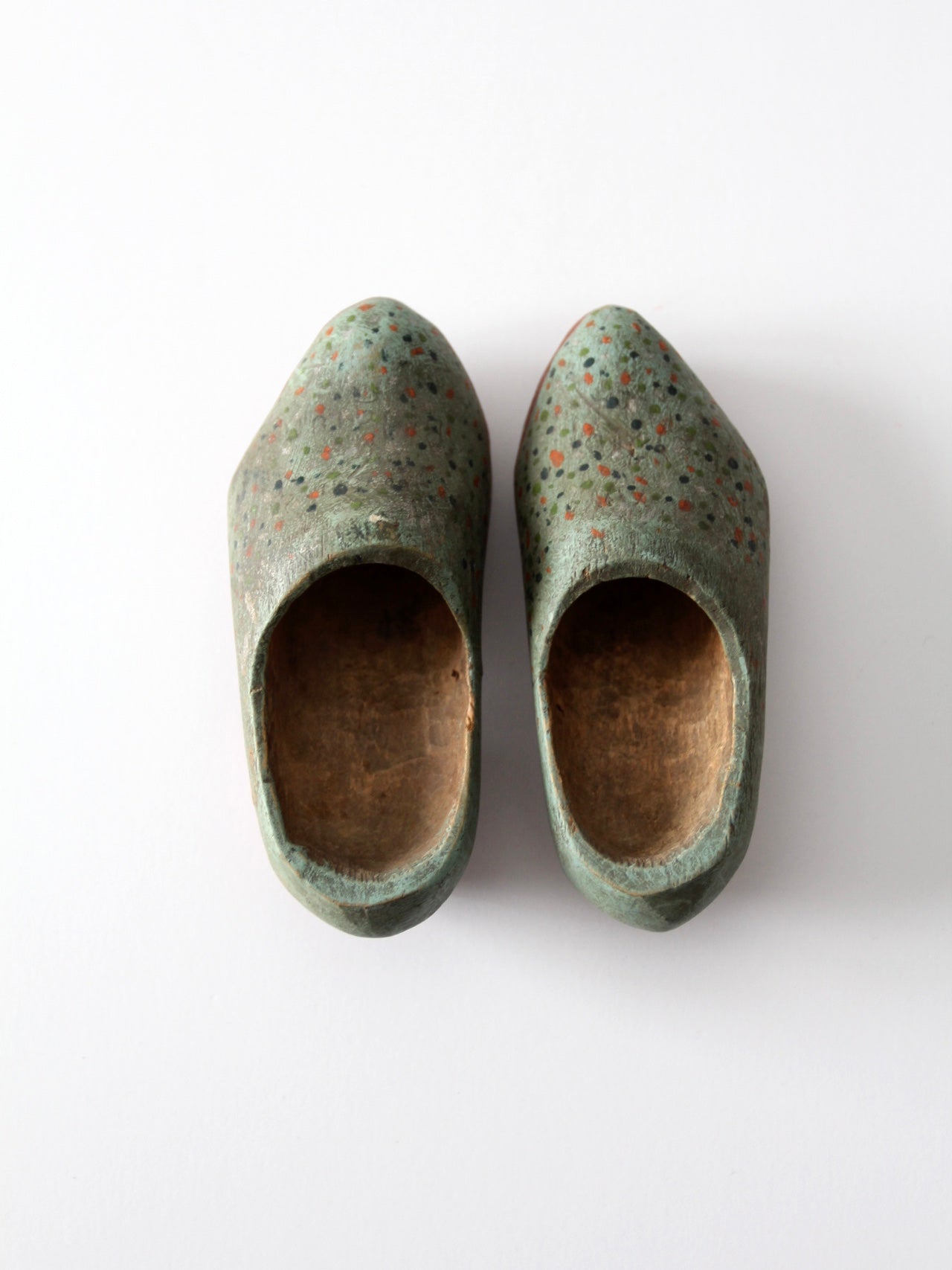 antique children's wooden clogs
