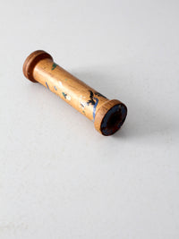 antique folk art industrial thread spool