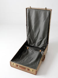 vintage striped wardrobe suitcase circa 1930